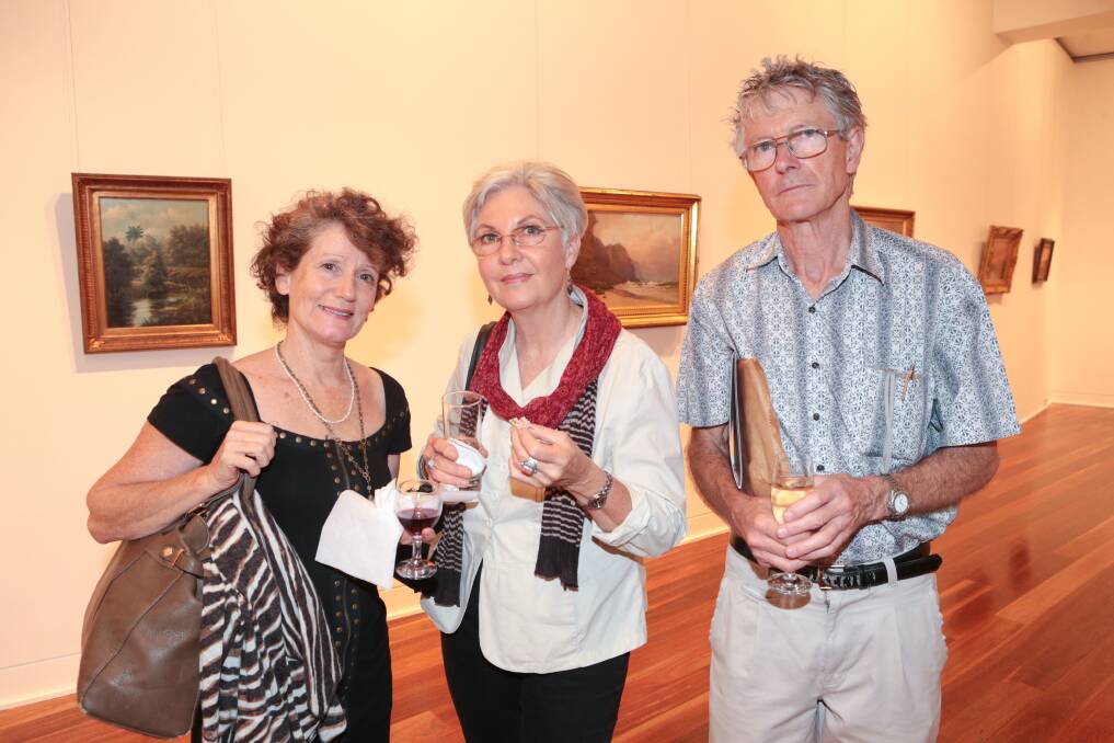 Skye Zaracostas, Carmen Ky and Ken Finlayson at Wollongong City Gallery.