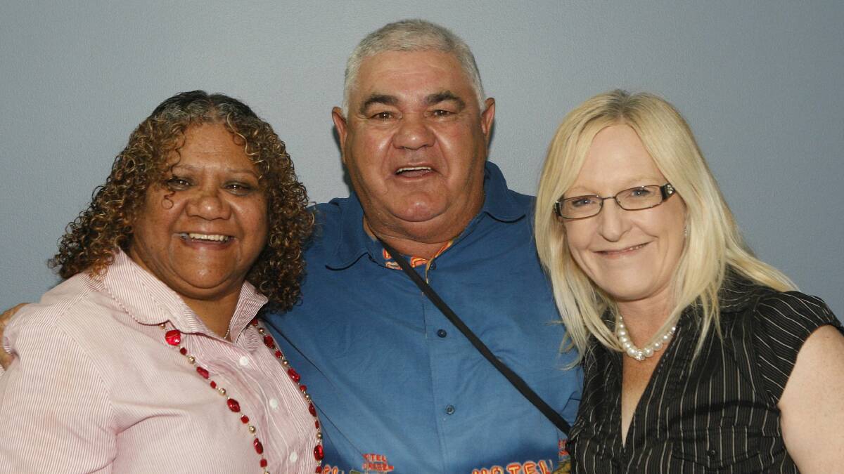Veronica Bird, Uncle Gerald Brown and Councillor Kellie Marsh in Shellharbour.