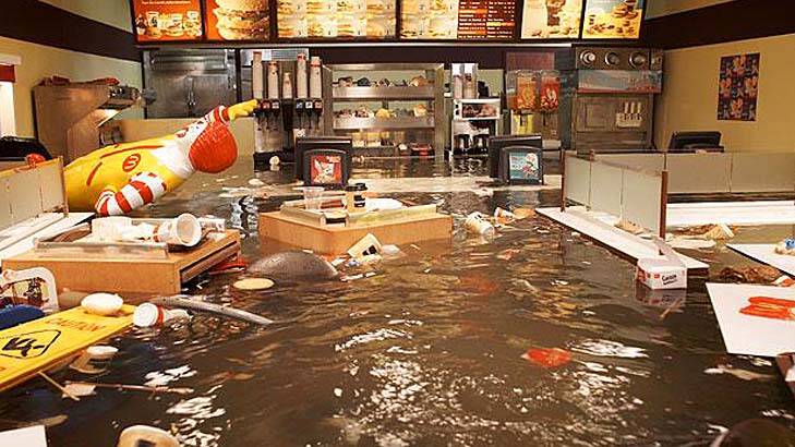 From the 2009 film/art installation Flooded McDonald's.