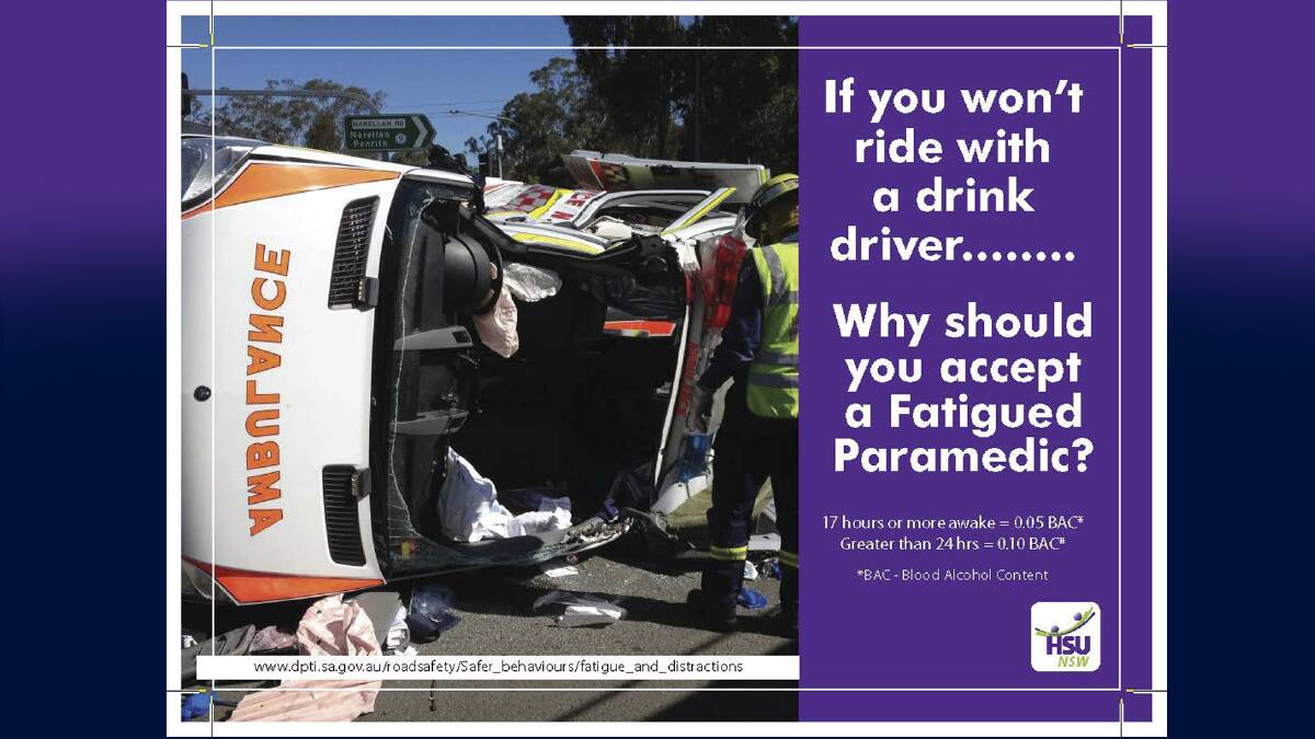 The paramedic postcards for Health Minister Jillian Skinner.