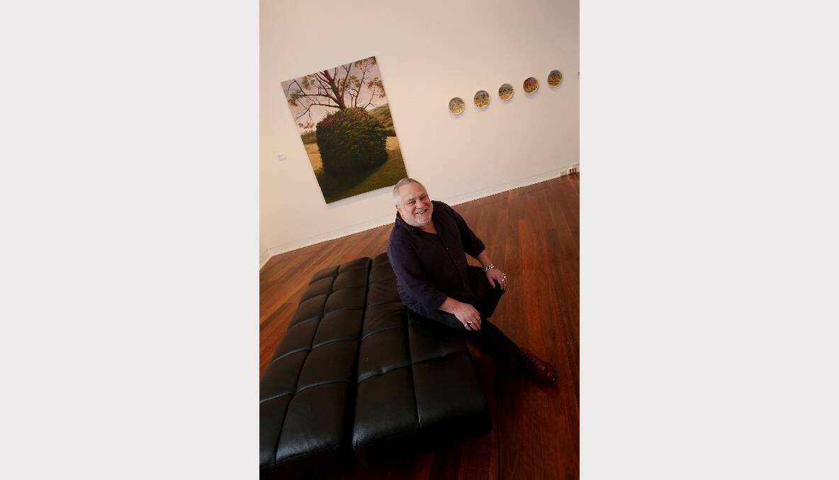 Exhibition curator Joe Eisenberg at the Wollongong City Gallery. 