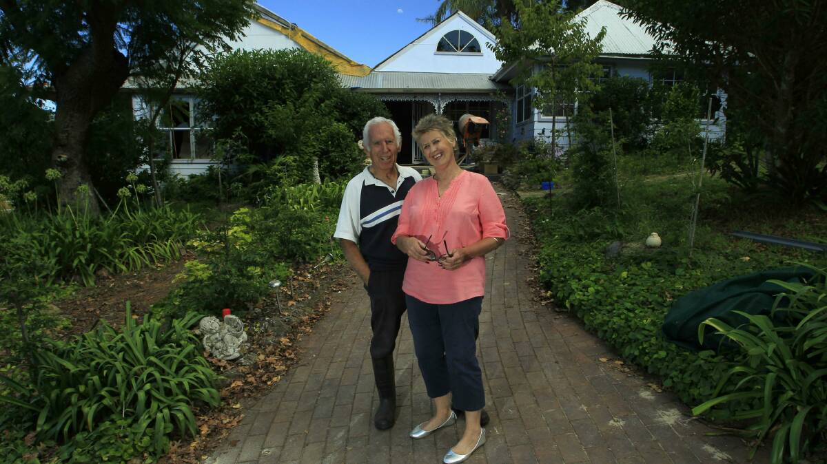Brian and Kay Robinson hope to be back in their Jamberoo home by September. Picture: ANDY ZAKELI