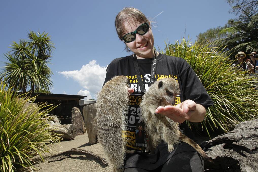 Bon Jovi fan Diana Diponio at Symbio Wildlife Park. Picture: CHRISTOPHER CHAN