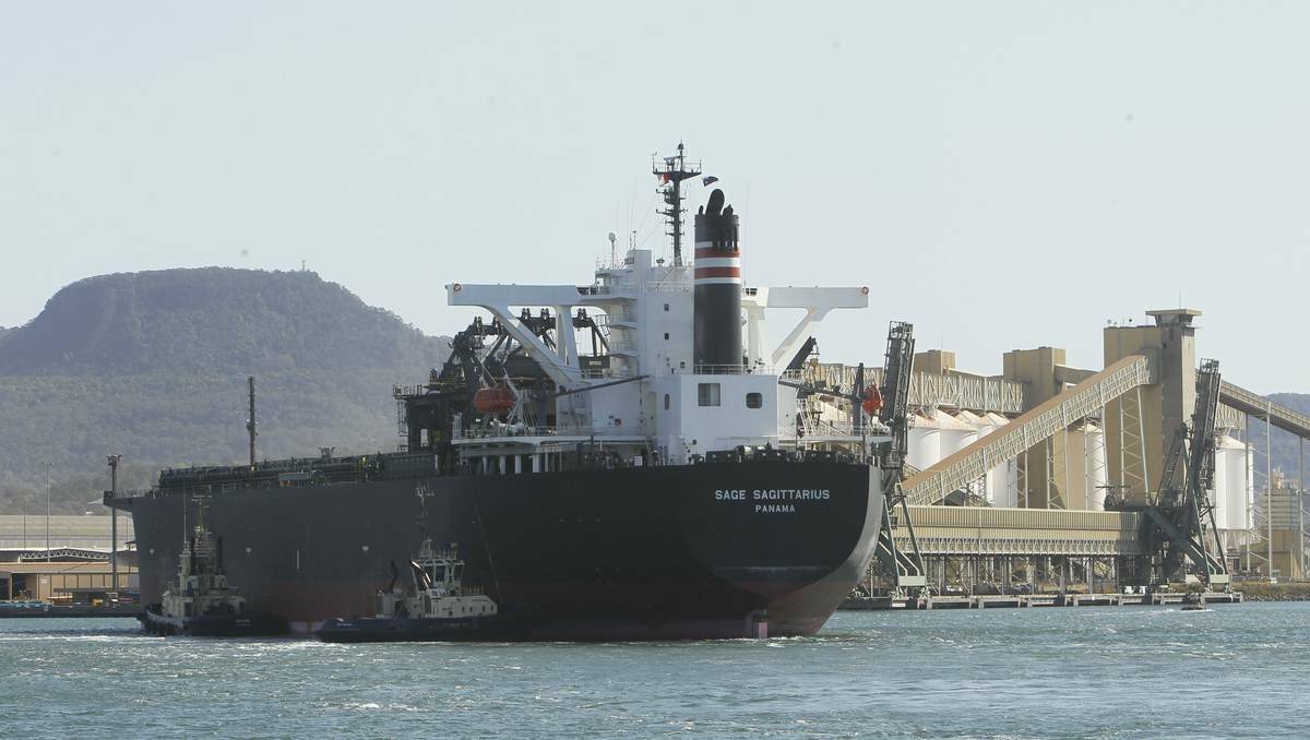 The Sage Sagittarius arriving in Port Kembla on September 7.
