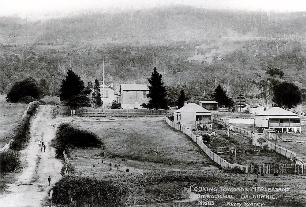 The view from Balgownie looking towards Mt Pleasant, where the Looney family was again at war with their neighbours in 1876. Picture: Wollongong City Library and the Illawarra Historical Society.