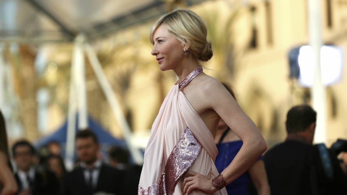 Cate Blanchett arrives at the 20th annual Screen Actors Guild Awards in LA. Pictures: GETTY IMAGES