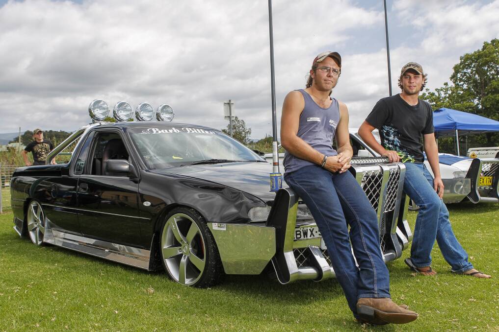 Alex Jones and Ben Gavin at the eighth annual Albion Park Ute Show. Picture: CHRISTOPHER CHAN