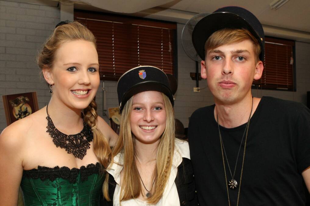 Cassie Delves, Alexandra and Matthew Hudson at the joint 21st and 50th birthday party.