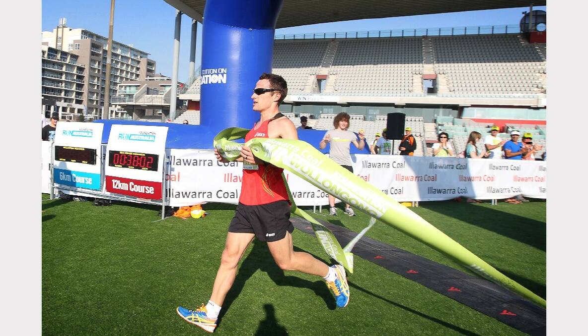 Barry Keem, winner of the 12km event. Picture: SYLVIA LIBER