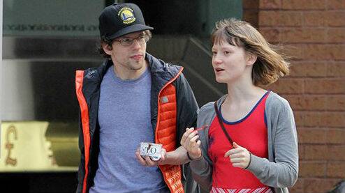 File picture of Mia Wasikowska with rumoured boyfriend Jesse Eisenberg. Picture: GETTY IMAGES