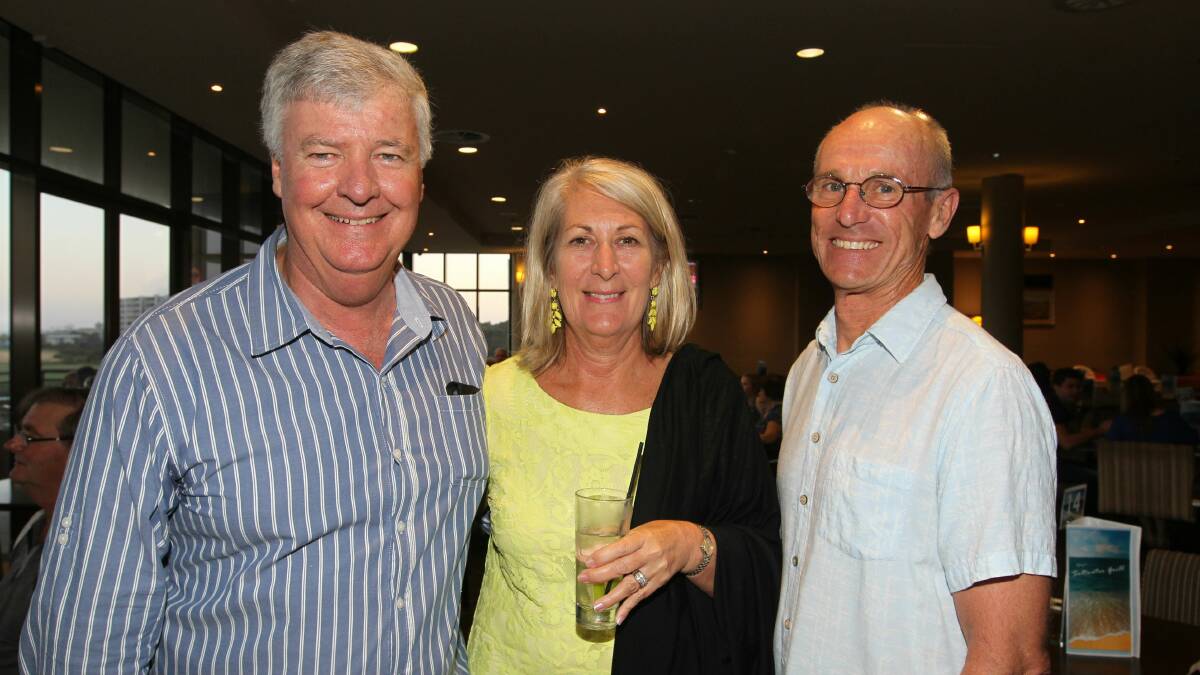 David Griffiths, Diane Schubert and Ian Howchin at Wollongong Golf Club.