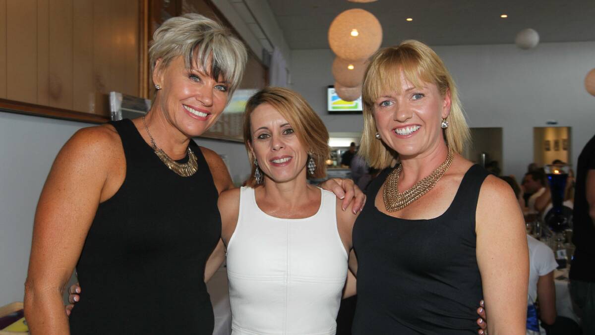 Kathy Cole, Julie Eager and Sharyn Briard at Thirroul Surf Club.