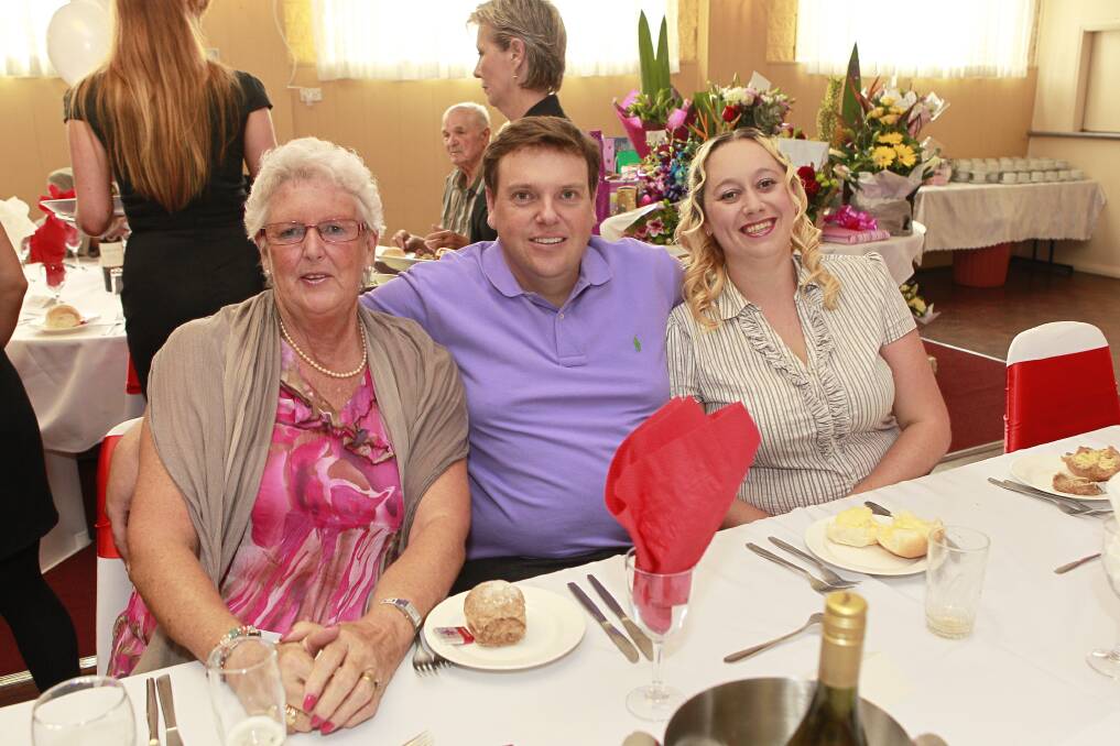 Susan Lowe, and Geoff and Rachelle Corfield at the Polish Association. 