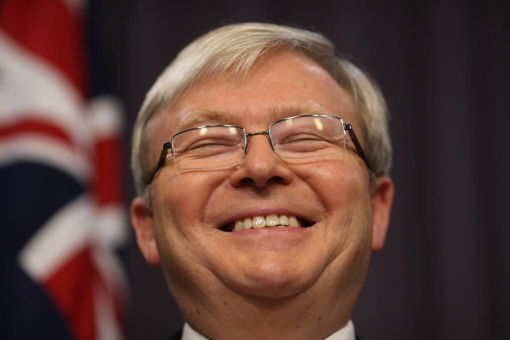 Prime Minister Kevin Rudd. Picture: ANDREW MEARES