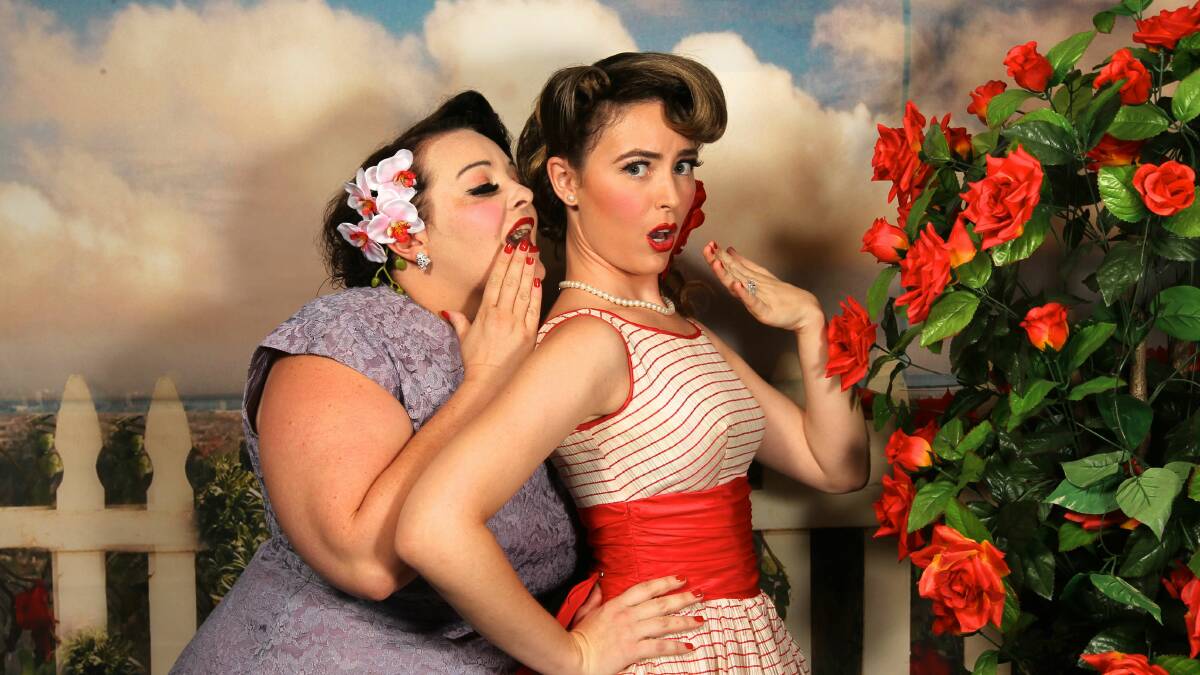 Miss Bells B Ringing, 33, and Miss Candy Floss, 28, in the photo studio of Miss Pixie. Pictures: TAMARA DEAN