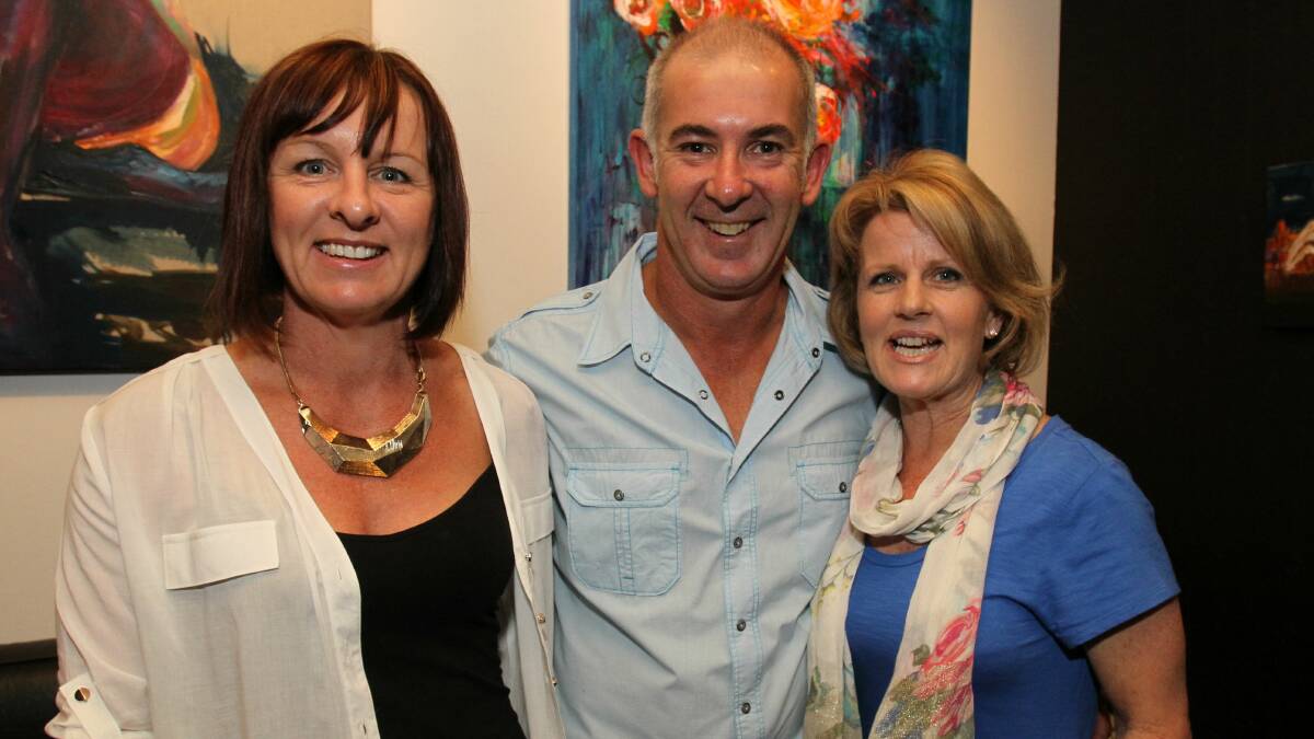Sharon Haiser with David and Maree Latham at Alibi.