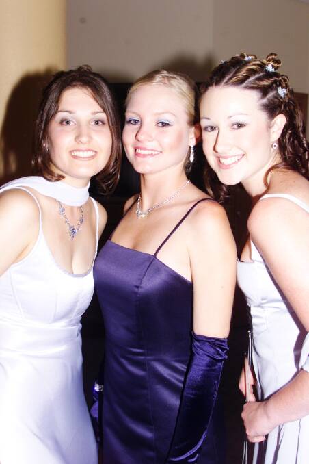 Berkeley Sports High, 1999: Renae Osiadacz, Merrin Bourke and Stacey Moon.