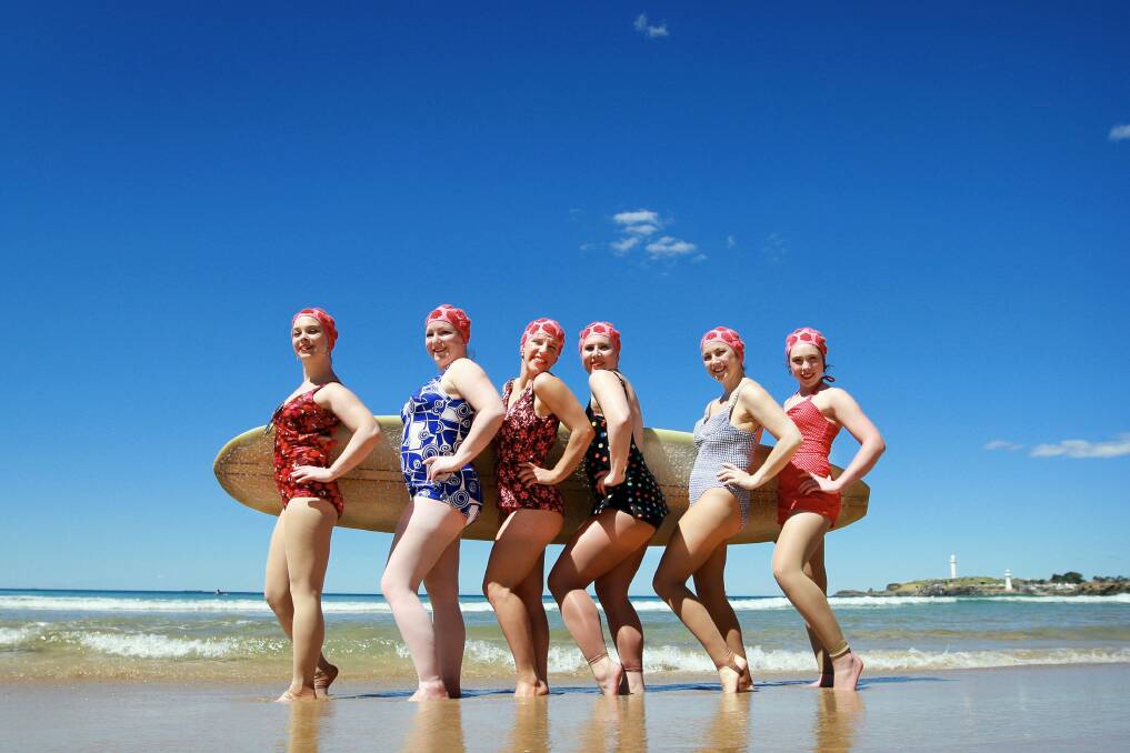 Circus Wow girls at the opening of the North Beach Bathers' Pavilion in September. Picture: SYLVIA LIBER 