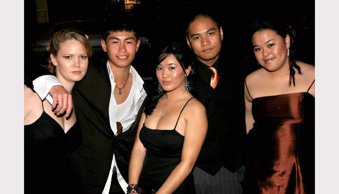 Warrawong High, 2005: Kirsty Walsh, Jason Tolson, Annabel Hoang, Jamie Sison and Annie Le.