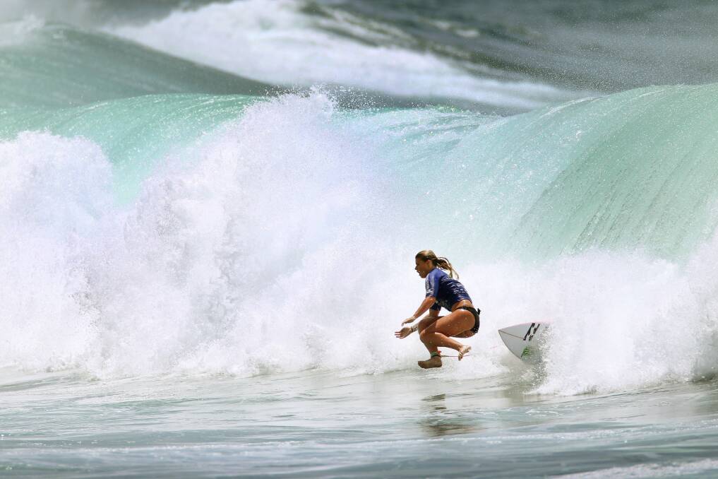 Holly-Daze Coffey in the girls' Under 18s final heat. Picture: SYLVIA LIBER