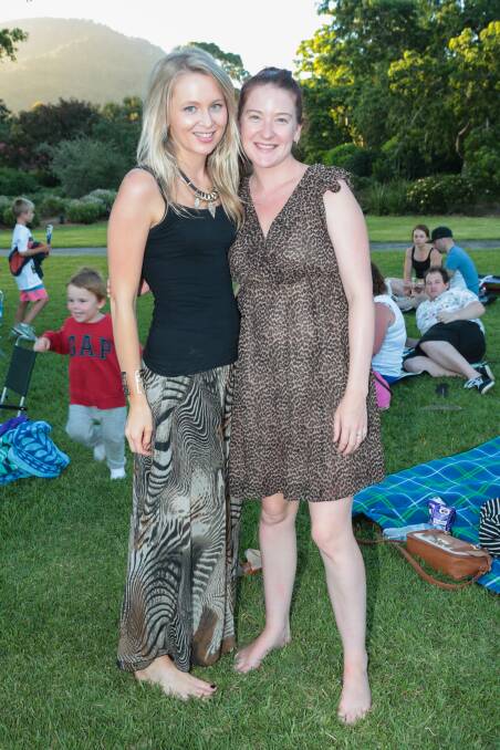Elissa Zylstra and Natalie Arecco at the Sunset Cinema.