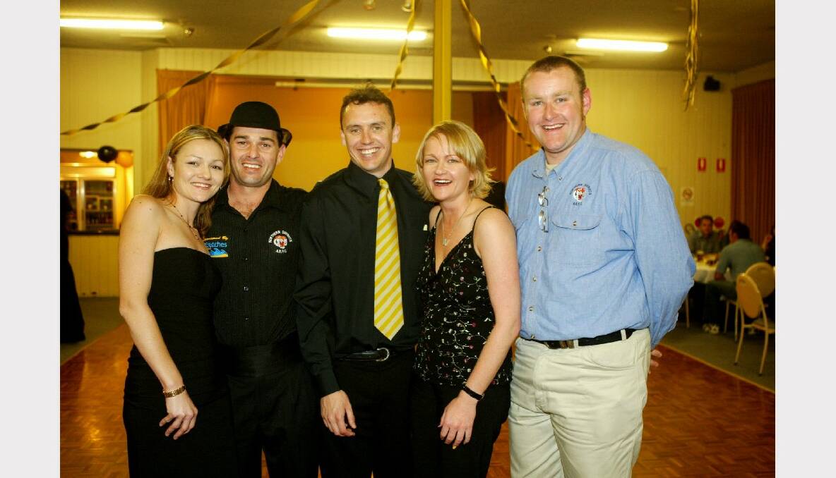 Kelly and Shawne Gleeson, Trent Avery, and Judith and Matt Simpson at Corrimal RSL Club.