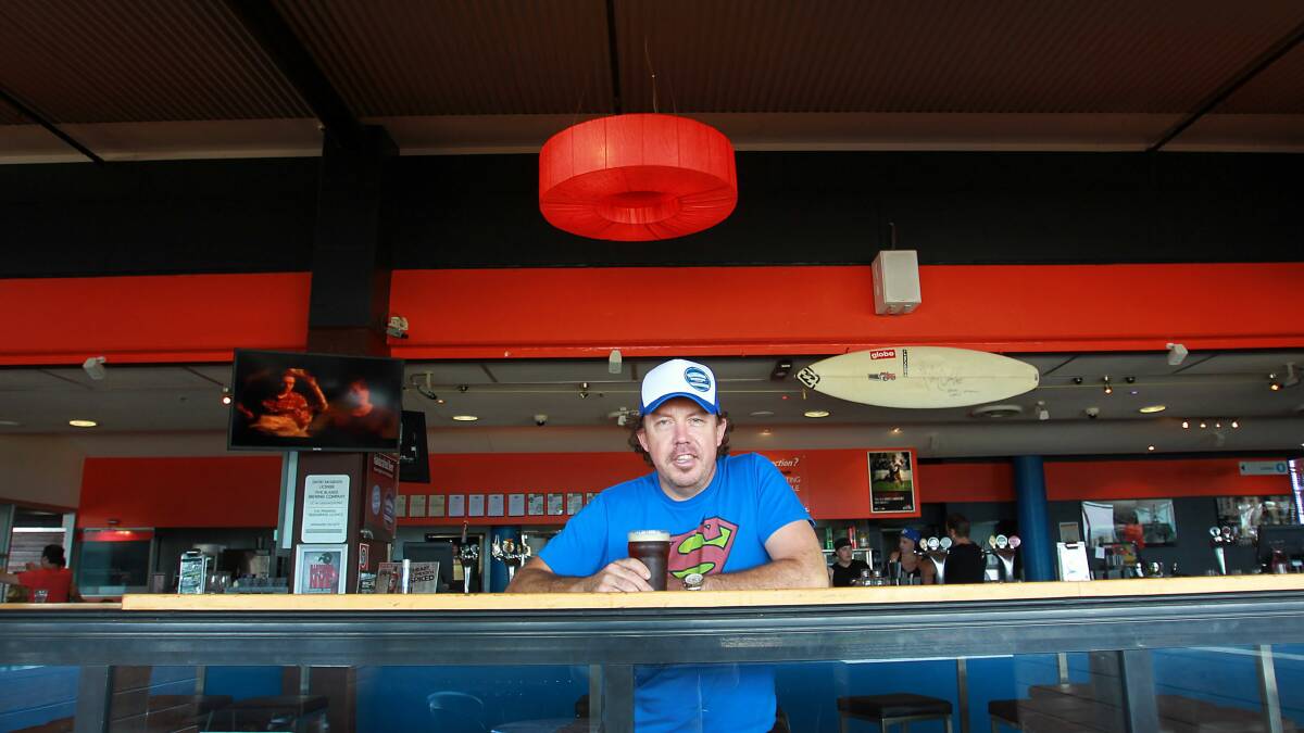 Dave McGrath at the Illawarra Brewery. Picture: ORLANDO CHIODO