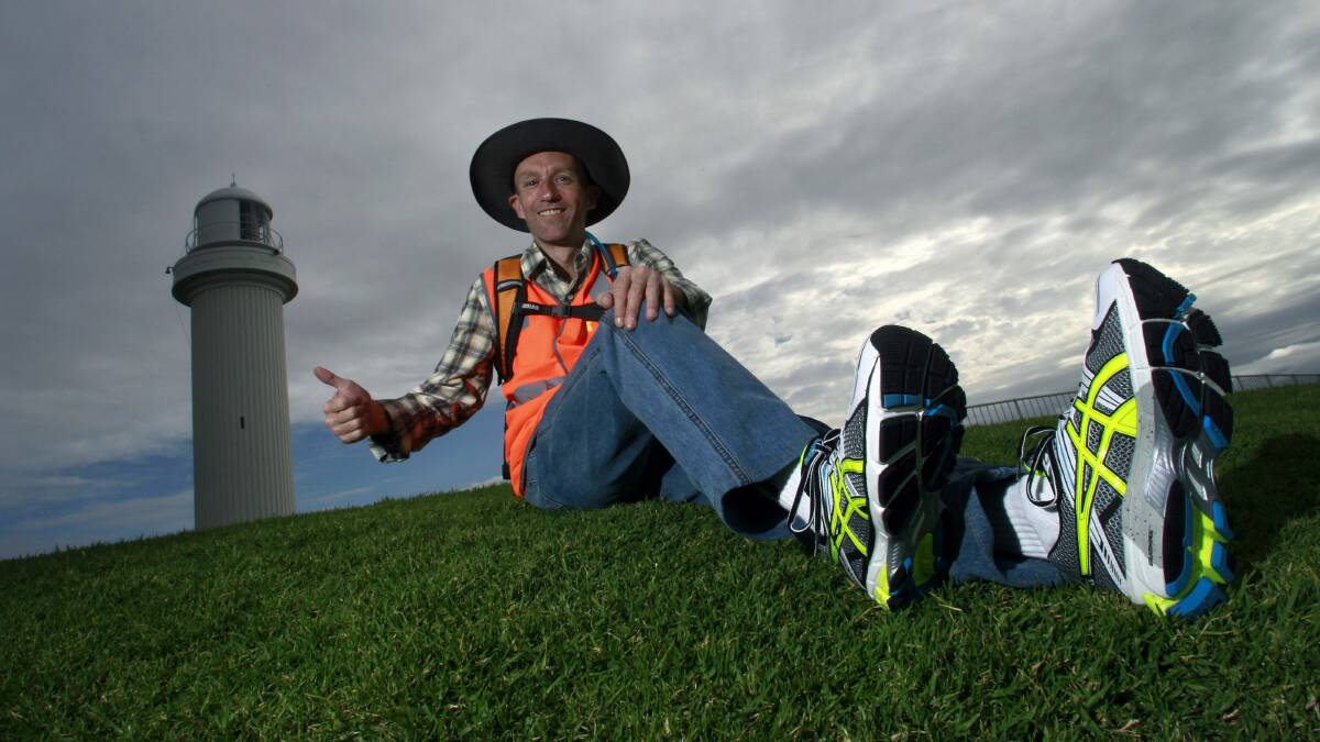 Steve Quirk will walk to Western Australia and back to raise funds for the Cancer Council. Pictures: ANDY ZAKELI