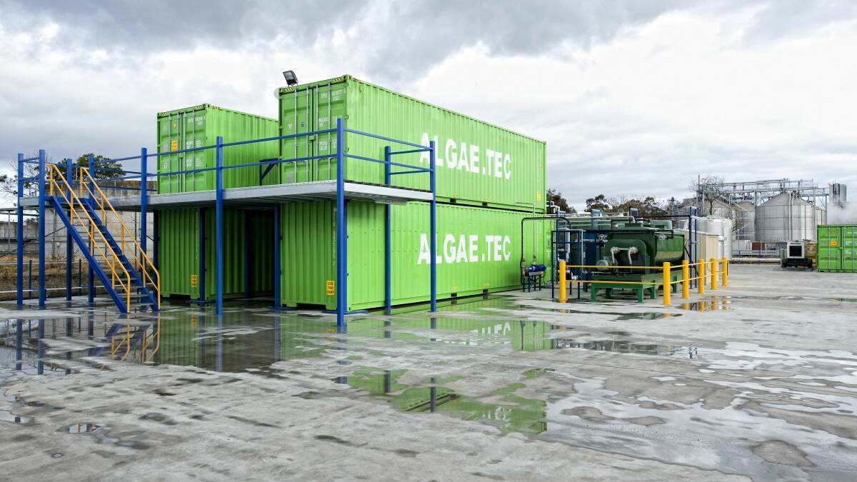 The existing "algae to biofuels" facility.