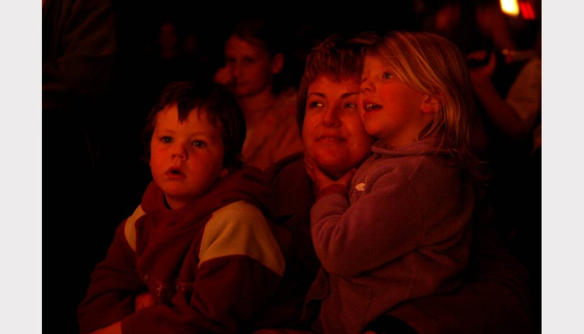 Connor Harris Cook, 3, with his mum Natalie and cousin Fern Cook enjoy Sesame Street at the WEC.
