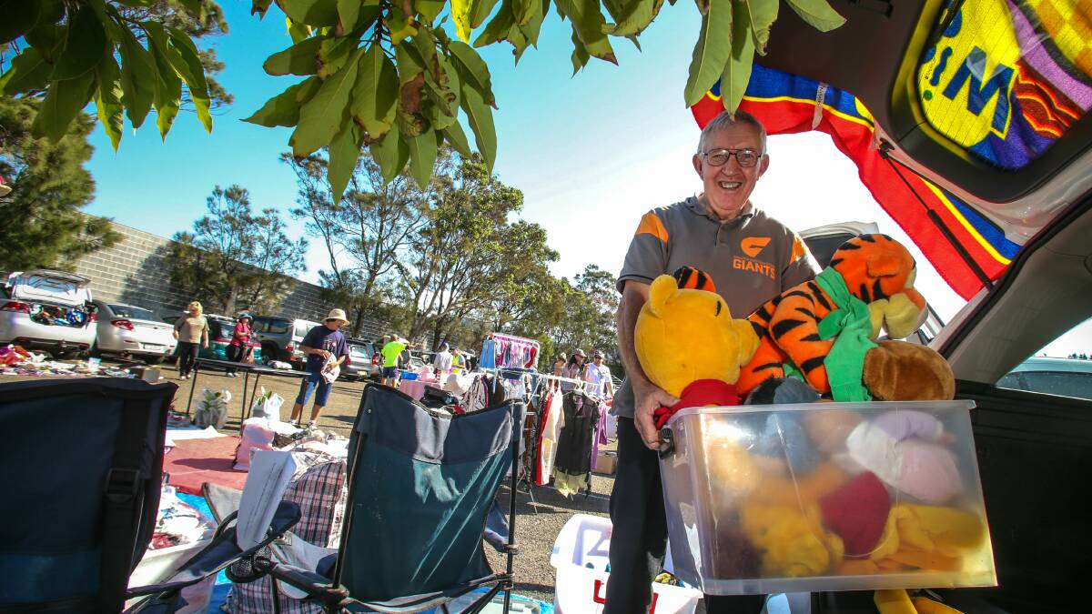 Colin West at the car boot sale. Picture: ADAM McLEAN