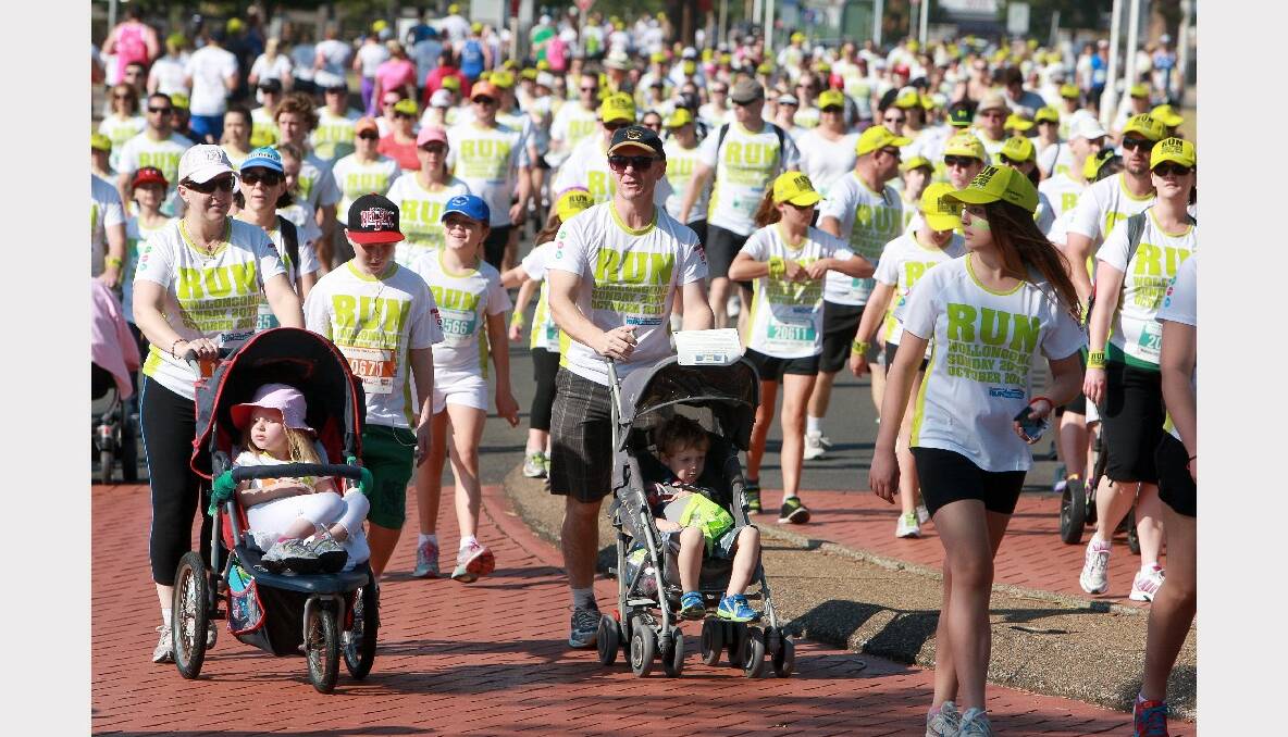 Participants in the inaugural Run Wollongong event. Picture: SYLVIA LIBER