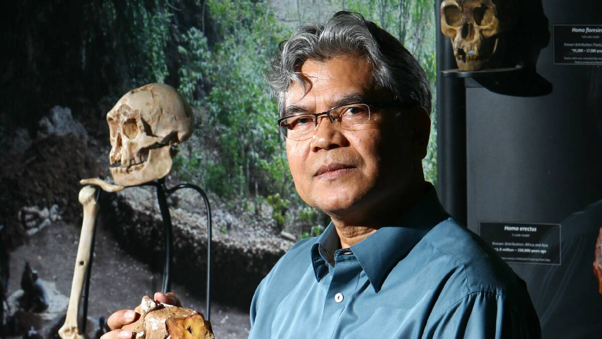 Indonesian archaeologist Truman Simanjuntak. Picture: KEN ROBERTSON