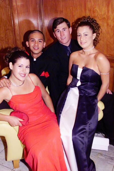 Bulli High, 2001: Tahlia Crinis, Jarom Luzuriaga, Kevin Lettman and Carly Cirson.