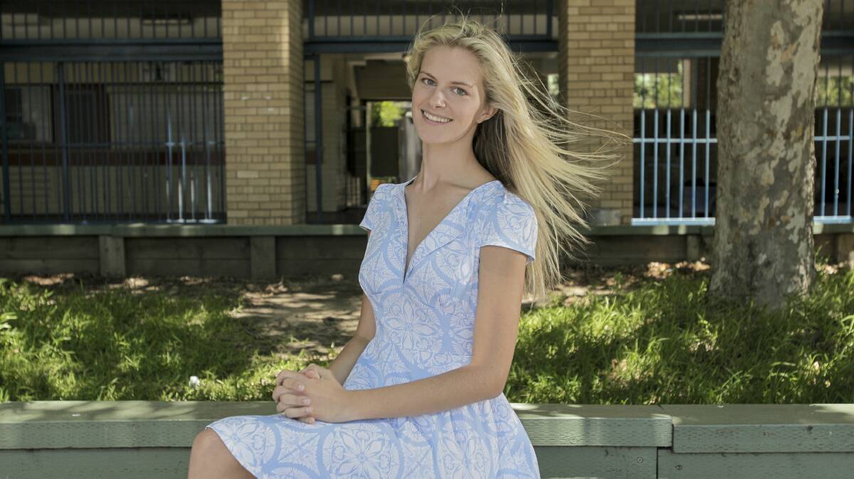 Emily Kate Jones attained an ATAR of 97.85 by balancing schoolwork with her passion for drama. Picture: CHRISTOPHER CHAN