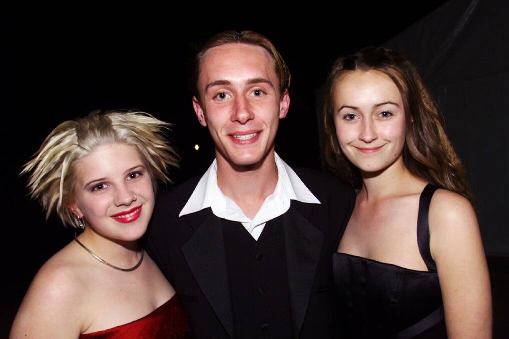 Smiths Hill High, 1999: Tessa Meyrick, Dane Connor and Angela Mahoney.