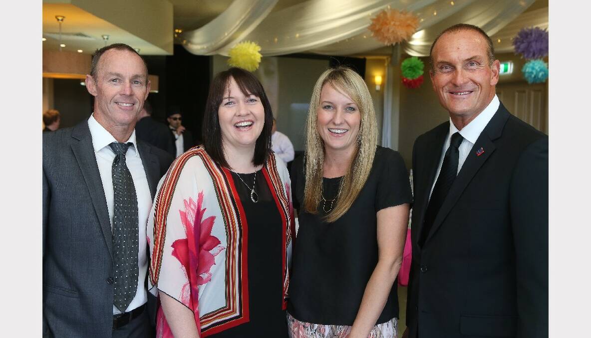 Phil Jones, Lisa Cooney, Johanna Fikkers and Mark O'Keefe at Wollongong Golf Club.