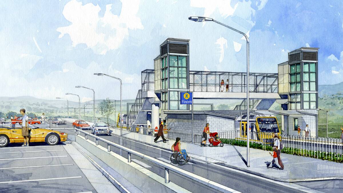 Plans for the upgrade of Flinders Railway Station.  