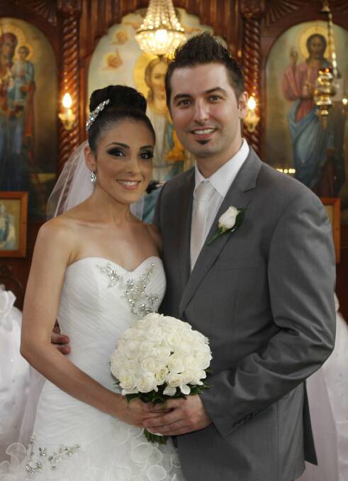 February 2: Julia Mitzikis and Glen Ornelas were married at Holy Cross Greek Orthodox Church, Wollongong.