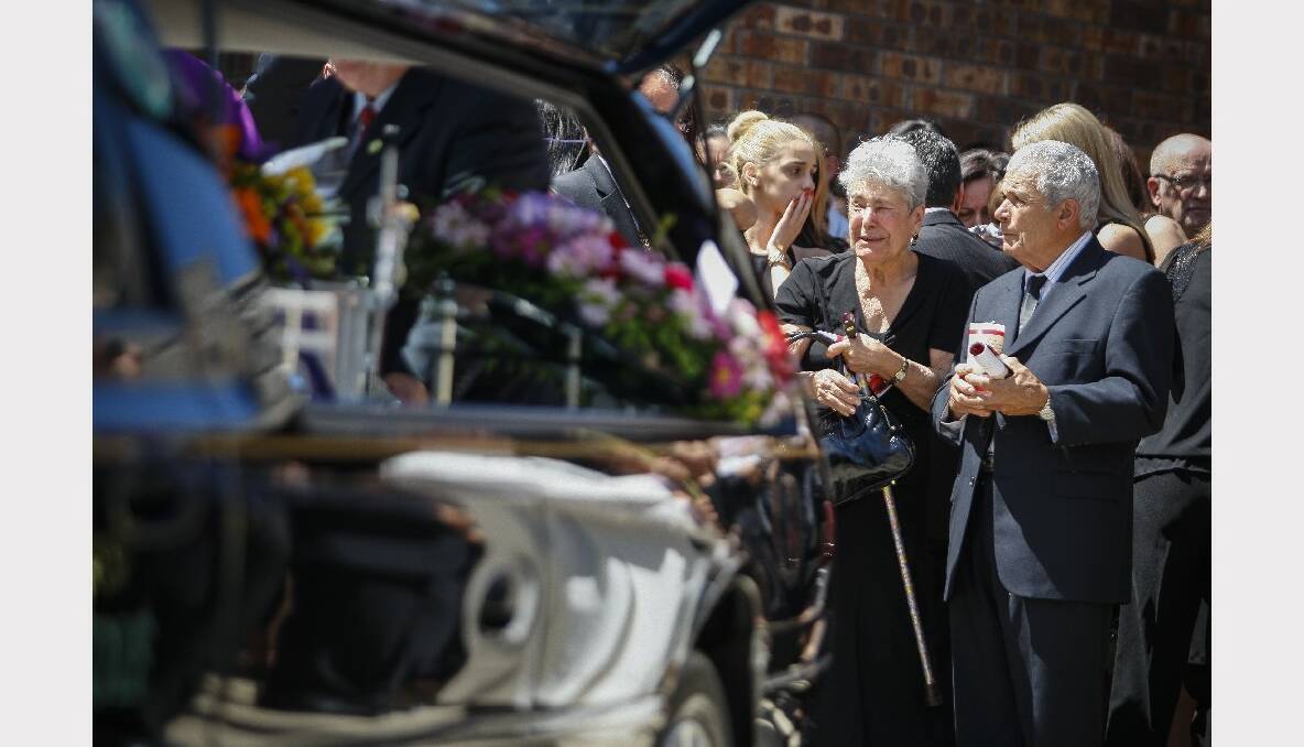 The funeral service of Cassandra Nascimento at St John’s Catholic Church. Picture: CHRISTOPHER CHAN