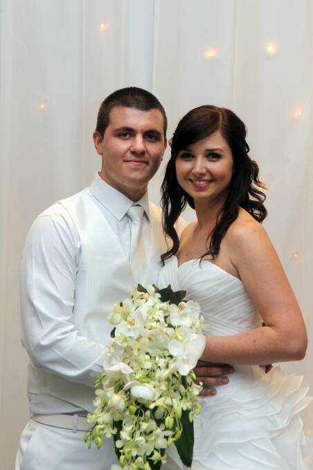 October 12: Kristy Hegarty and Milan Oberdan were married at St Francis Xavier Cathedral, Wollongong.