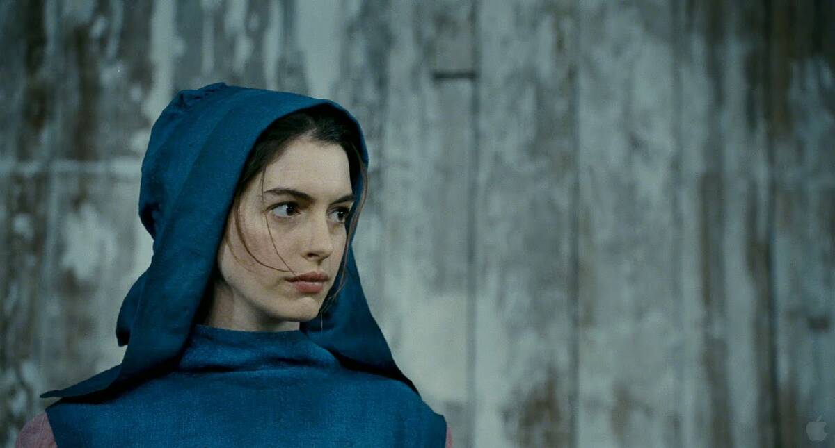 Anne Hathaway in Les Miserables.