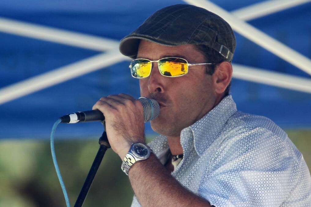 Rod Mitchell of the Jacky Howlers at the Kiama Jazz and Blues festival. Picture: GREG TOTMAN