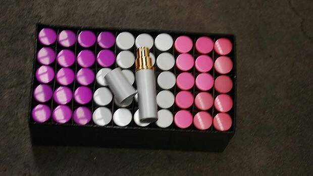 Tear gas lipstick: the items were found in a shipping container from China. Photo: NSW Police