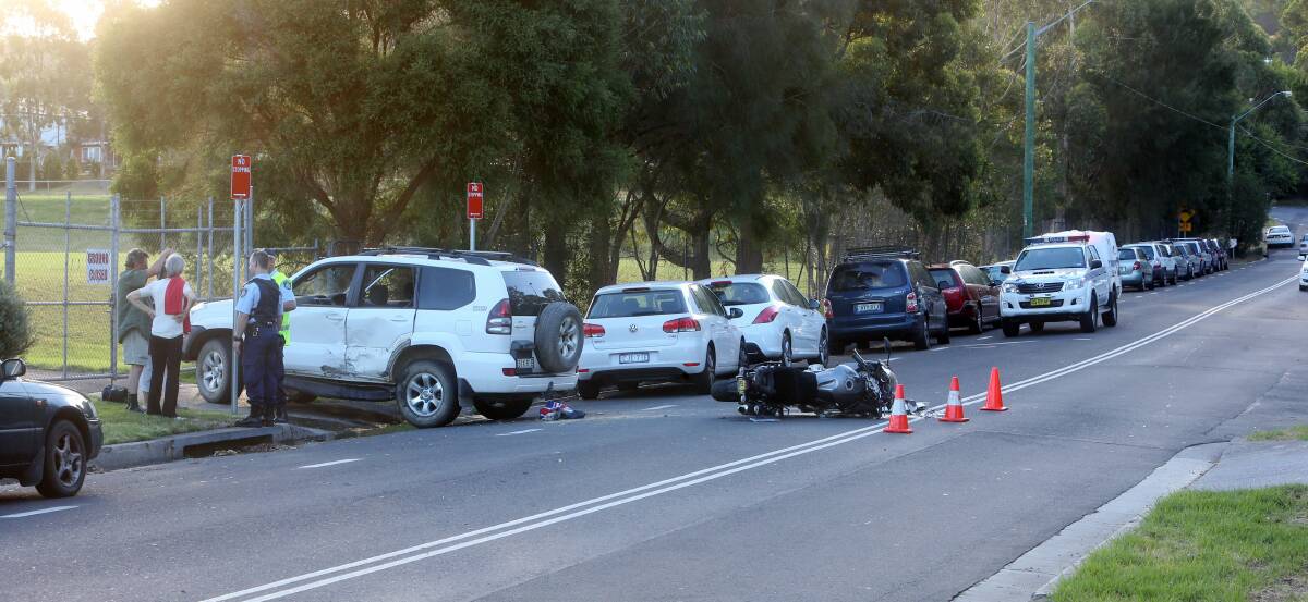 The scene of the accident. Picture: ROBERT PEET