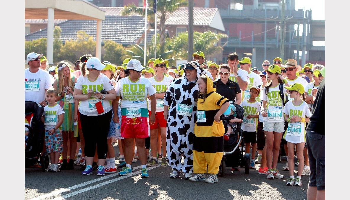 Participants in the inaugural Run Wollongong event. Picture: SYLVIA LIBER