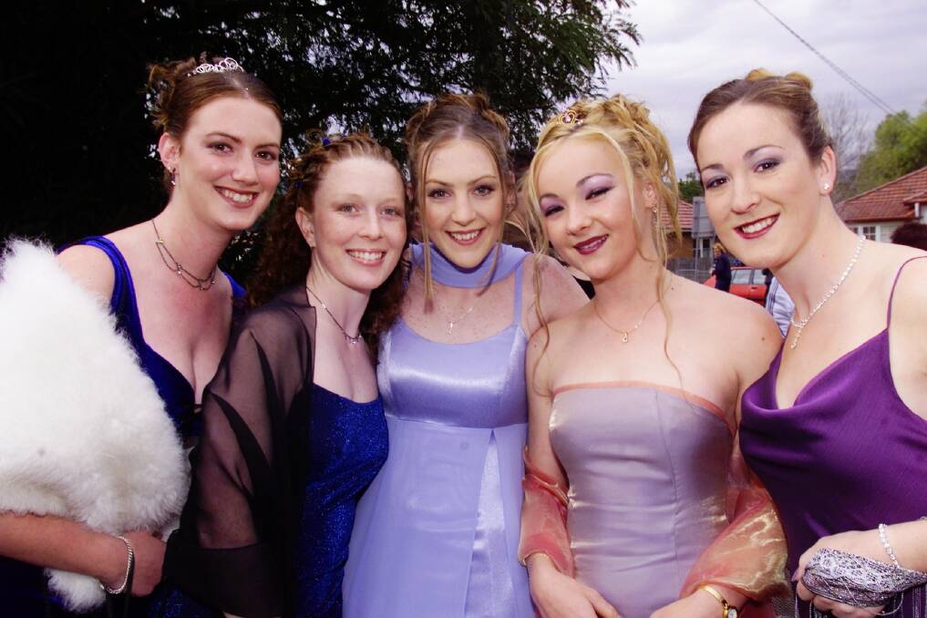 Wollongong High, 2000: Nicole Williams, Lyndal Starling, Sarah Sweeney, Nirvana James and Dayna Martin.