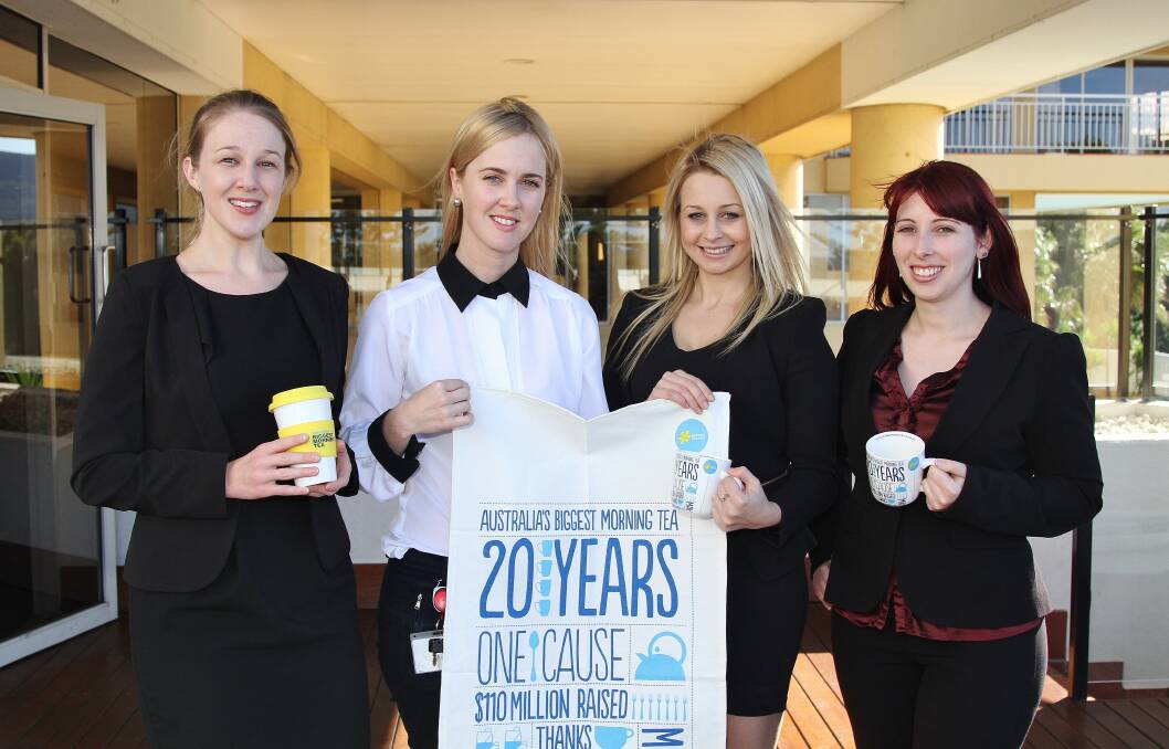 Tracy Thomas, Tess Hadley, Tania Lincoln and Melissa Dabinett at the Novotel Wollongong. Picture: GREG ELLIS