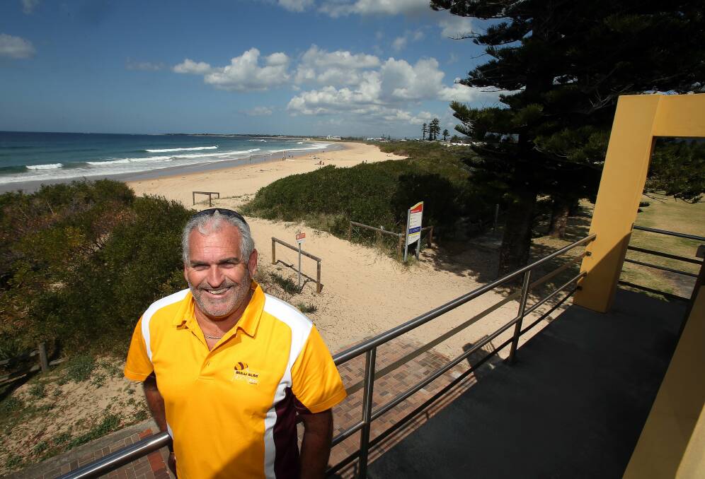 Club president Keith Caldwell at Bulli Beach. Picture: Kirk Gilmour. 