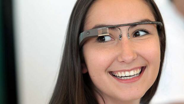 A Google employee wears a pair of Glass. Photo: Getty Images/AFP